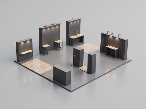 展会展览展架制作,铝合金框架结构,双面展示设计,稳固耐用